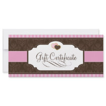 BAKERY GIFT CERTIFICATE RACK CARD