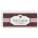 BAKERY GIFT CERTIFICATE RACK CARD