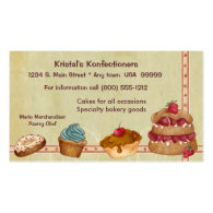 Bakery or Cake Business Card