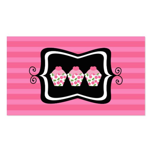 Bakery or Cupcake Shop Business Cards (front side)