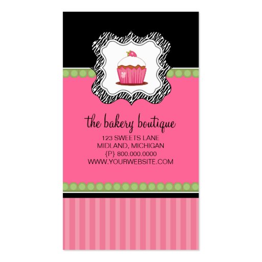 Bakery or Cupcake Shop Business Cards