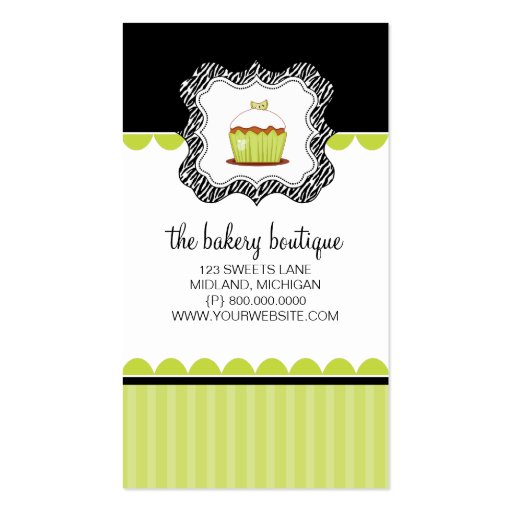 Bakery or Cupcake Shop Business Cards