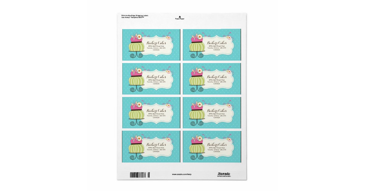 Bakery Packaging Labels Zazzle
