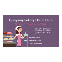 Bakery/Pastry Shop #2 Design 2 Business Cards