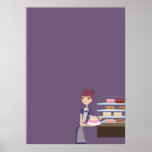 Bakery/Pastry Shop 4 Blank Poster