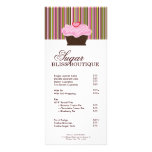 Bakery Price List Custom Rack Card