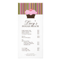 Bakery Price List Custom Rack Cards