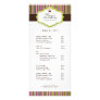 Bakery Price List Rack Card Template