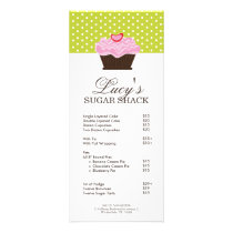 Bakery Price List Rack Card Design