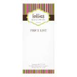 Bakery Price List Personalized Rack Card