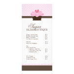 Bakery Price List Custom Rack Card