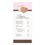 Bakery Price List Customized Rack Card
