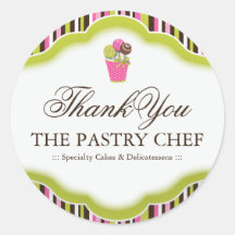 Bakery Thank You Stickers