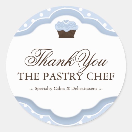 Bakery Thank You Stickers | Zazzle