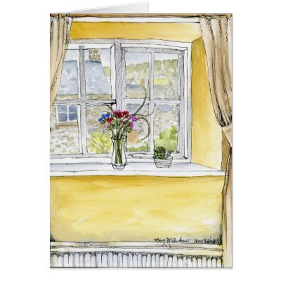 "Bakewell B+B" England Greeting Card by MaryMcandrew