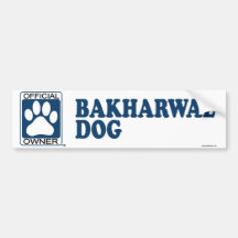 Bakharwal Dog Blue Bumper Sticker