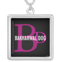 Bakharwal Dog Monogram Design Pendant