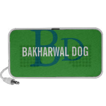 Bakharwal Dog Monogram Design Notebook Speakers