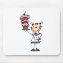 Baking A Cake Mousepad by stick_figures Baking A Cake Mousepad