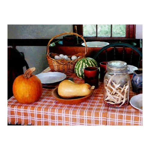 Baking a Squash and Pumpkin Pie print