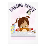 Baking Birthday Party invitations