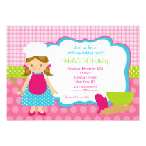 Baking Birthday Party Invitations invitations