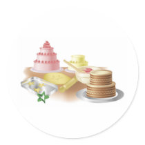 Baking cakes and cookies stickers