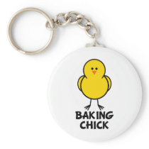 Baking Chick Keychains
