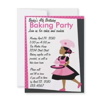 Baking Cutie invitation