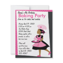 Baking Cutie Invitations