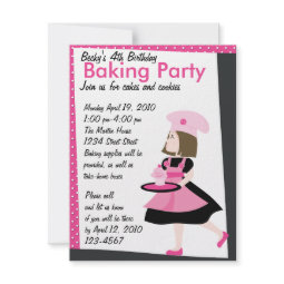 Baking Cutie invitation