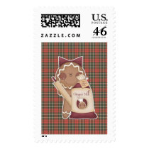baking gingerbread girl postage