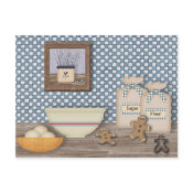 Baking Gingerbread Men Recipe Card postcard
