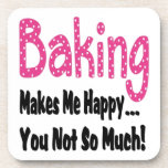 Baking Makes Me Happy cork coasters