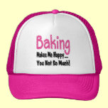 Baking Makes Me Happy hats