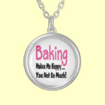 Baking Makes Me Happy necklaces