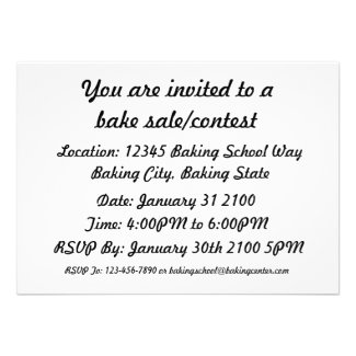 Baking Measurement Conversions (Measure) Personalized Invites