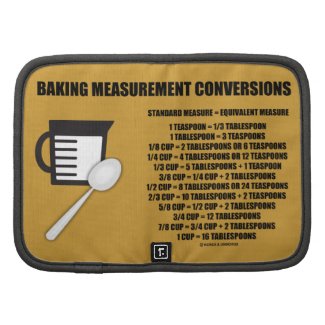 Baking Measurement Conversions (Measure) Folio Planners