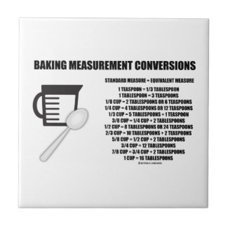 Baking Measurement Conversions (Measure) Tile