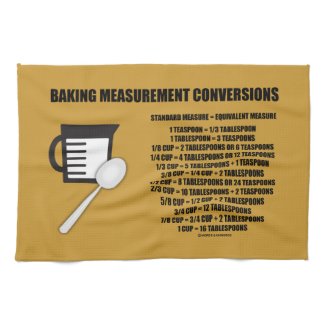 Baking Measurement Conversions (Measure) Towel