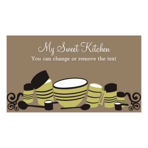 baking mixing bowl kitchen cannisters bakery bu... business cards
