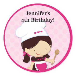 Baking Party Favour Stickers sticker