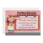 Baking Party for Girls Invite