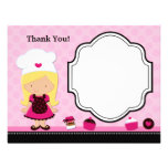 Baking Party Thank You Card Custom Invites