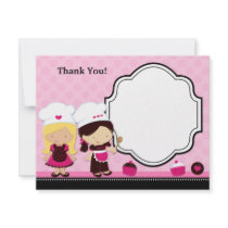 Baking Party Thank You Card Custom Announcements