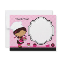 Baking Party Thank You Card Custom Announcements