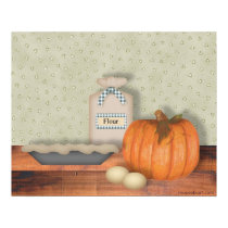 Baking Pumpkin Pie Print
