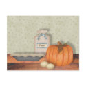 Baking Pumpkin Pie Recipe Card postcards by MouseCountry Baking Pumpkin Pie Recipe Card postcards