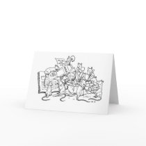 Baking the birthday cake! cards