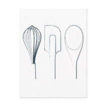 Baking Utensils Postcard